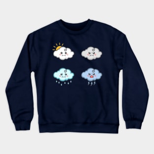 Cloud Kawaii Character Crewneck Sweatshirt